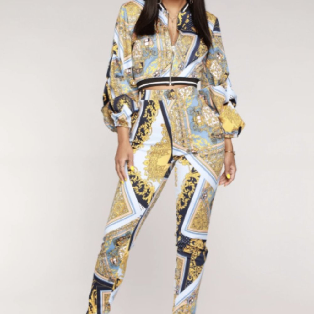 Sonata Pant Set - Blue Multi